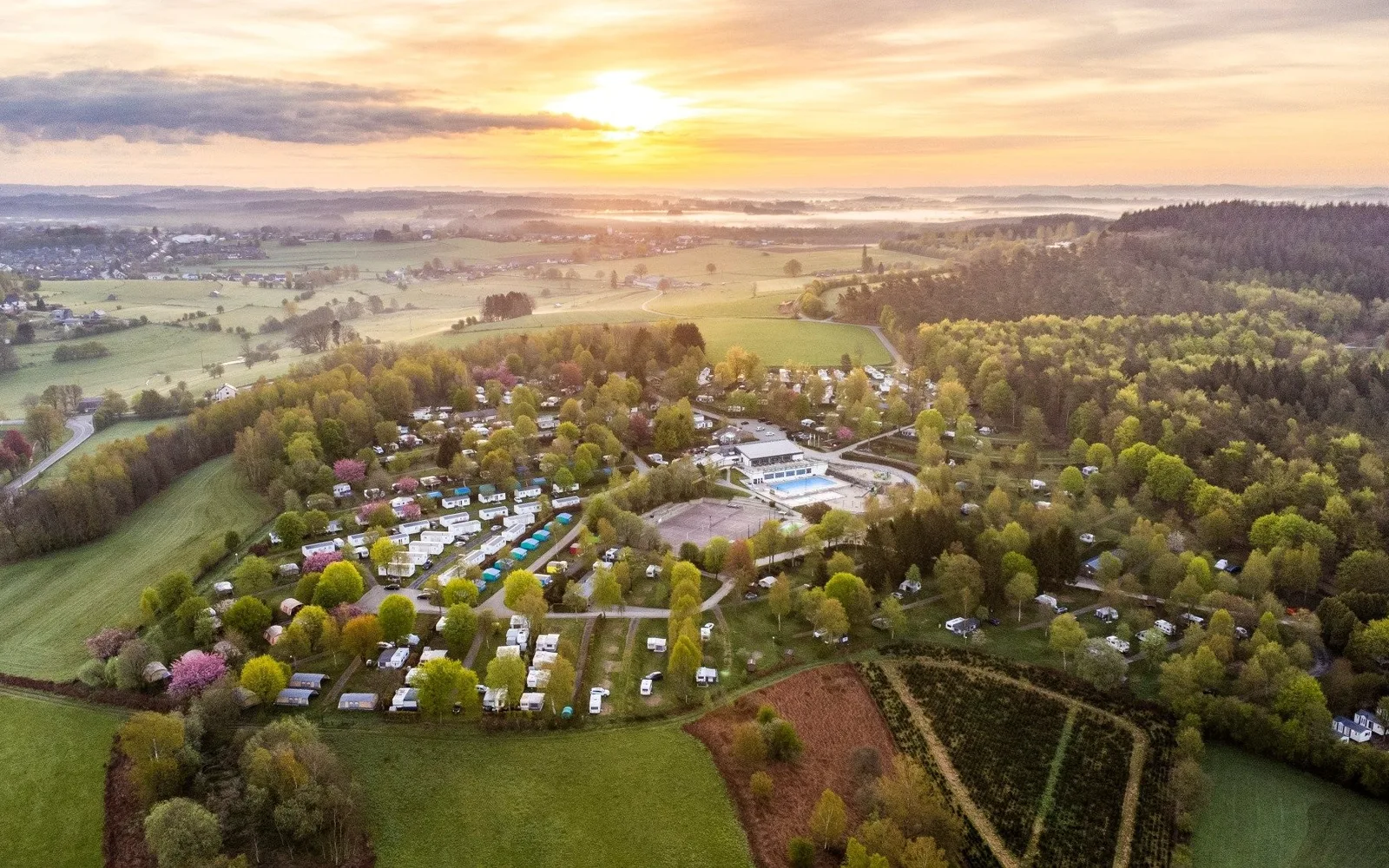 Luchtfoto van Ardennen Camping Bertrix Luchtfoto van Ardennen Camping Bertrix