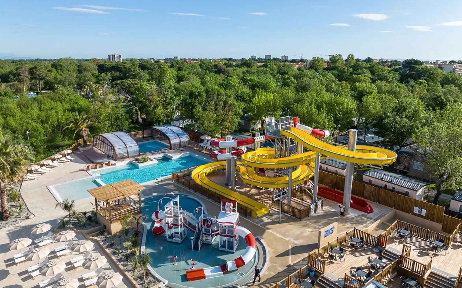 Kindvriendelijke camping in Frankrijk met glijbanen: La Chapelle in Argelès sur Mer Kindvriendelijke camping in Frankrijk met glijbanen: La Chapelle in Argelès sur Mer