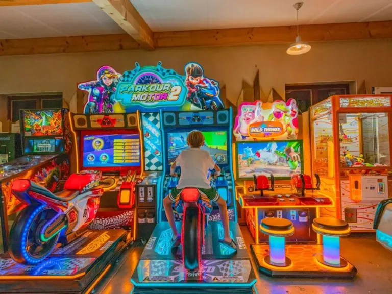 De gamehal op camping La Grand'Terre