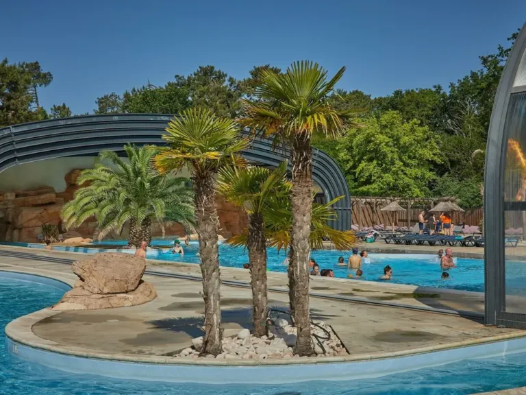 Lazy river op camping La Pinède
