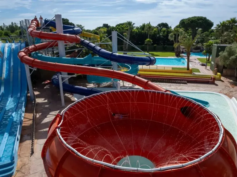 Glijbanen met tol op camping La Sirène