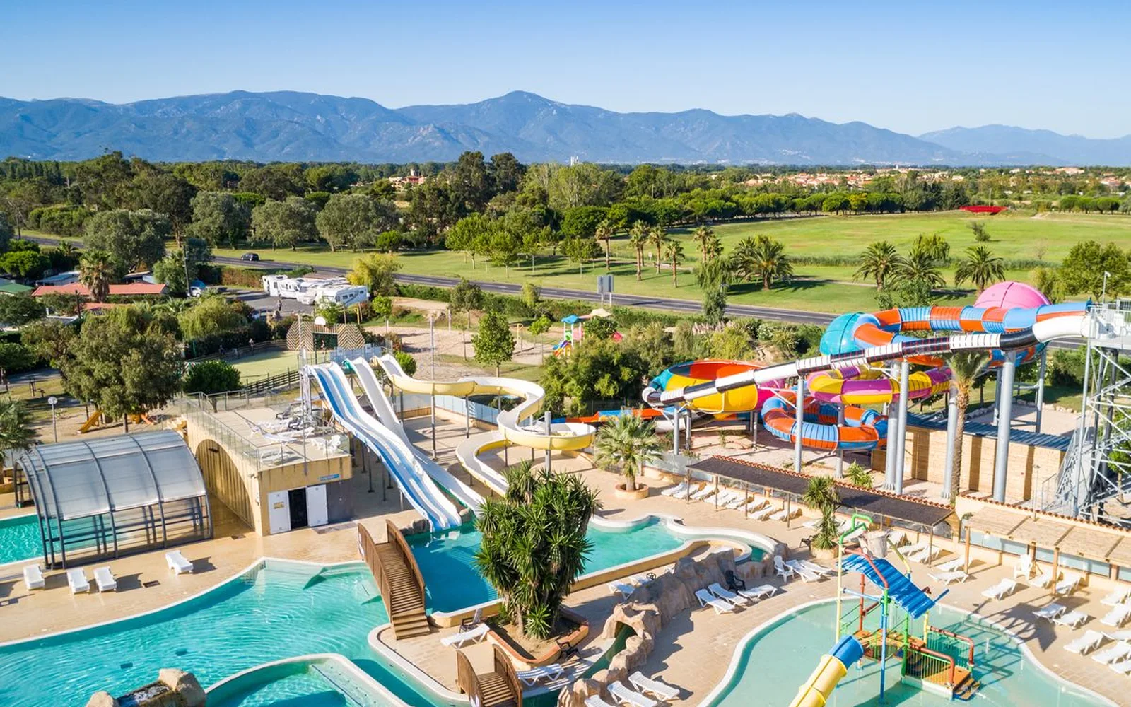 Zwembadcomplex van camping Soleil Méditerranée