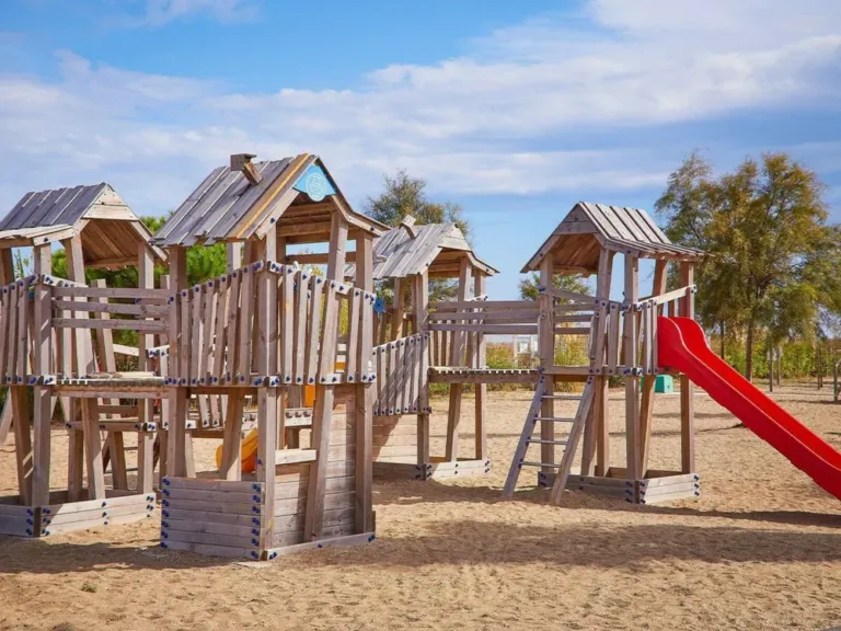 De speeltuin op camping Les Dunes
