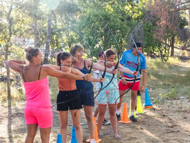 Boogschieten op camping Du Verdon